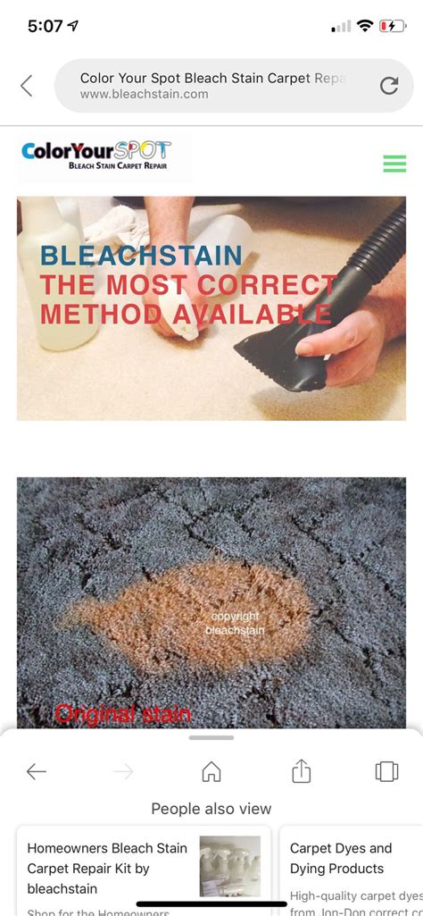 The Most Correct Method In Restoring Color From Bleach Stains