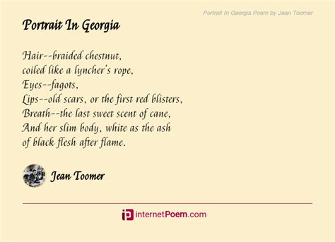 Portrait In Georgia Poem by Jean Toomer