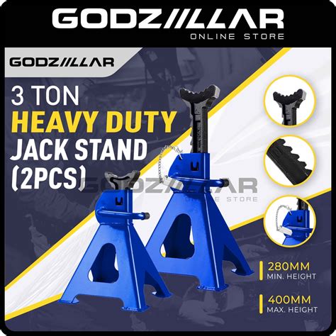 Godziillar Ton Heavy Duty Jack Stand With Safety Lock Car Jack Jack