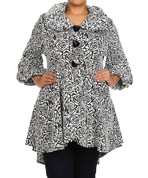 Curvesque White Rose Fit And Flare Jacket Plus By Curvesque Zulily