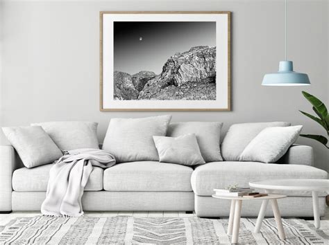 Moonrise Over Saguaro National Park Arizona Fine Art Gicl E Etsy