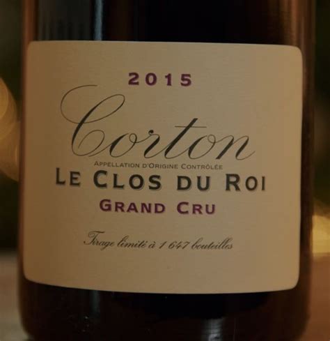 2015 Domaine De La Vougeraie Corton Clos Du Roi France Burgundy Côte De Beaune Corton Grand