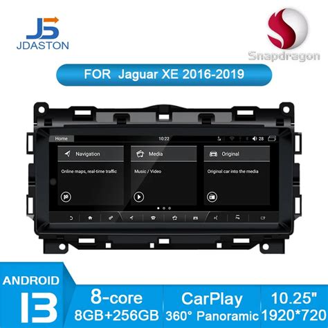 Jdaston Android 13 8G 128G Car Radio Player For Jaguar XE F Pace 2015