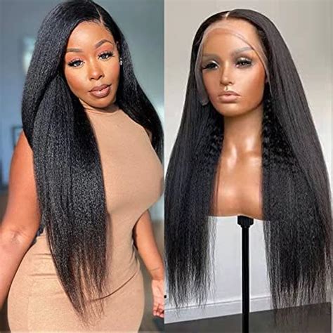 Amazon Lemoda 13x6 Full Lace Frontal Wig Kinky Straight Lace