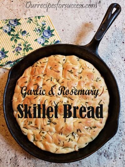 Cast Iron Skillet Bread Recipe With Garlic And Rosemary Focaccia Bread Recipe Skillet