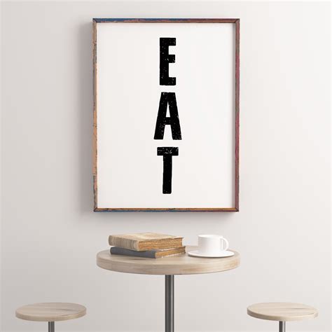 Eat Sign for Kitchen Eat Sign Kitchen Signs Dining Room | Etsy