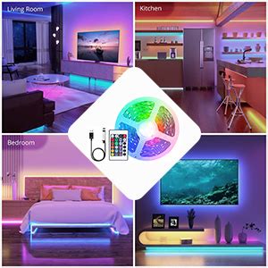 Meruido Usb Led Strip Lights Diy Indoor Decoration For Tv Backlight