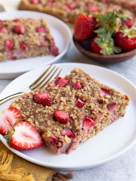 Healthy Strawberry Breakfast Bars Story The Roasted Root