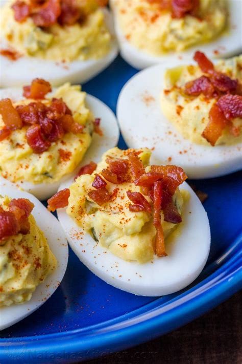 Best Ever Deviled Eggs With Bacon NatashasKitchen Best Deviled