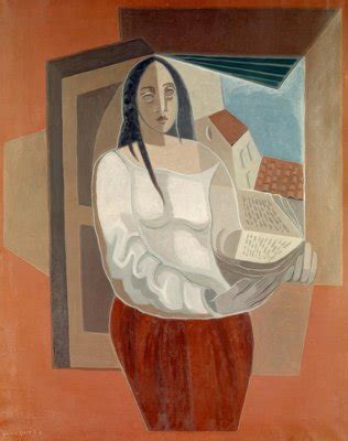 La Femme Au Livre Juan Gris Estampe D Art