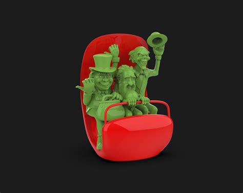 Hitchhiking Ghosts In Doom Buggy The Haunted Mansion 3D Model 3D