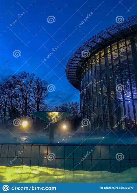 Outdoor Pool at the Les Thermes De Spa, the Main Spa Complex of the ...