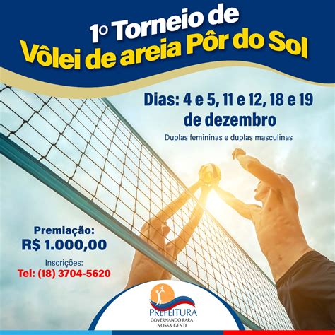 Torneio De V Lei De Areia Na Praia P R Do Sol Dar Premia O De R