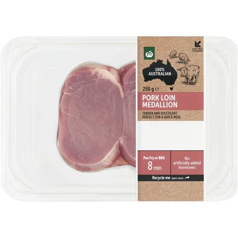 Woolworths Pork Medallion 250g Bunch