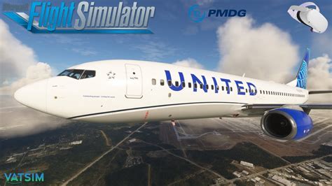 MSFS PMDG 738 In VR VATSIM LIVE Chicago To Newark New PC