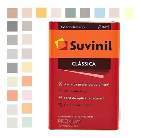 Tinta Para Parede Fosca Suvinil Cl Ssica Lata Litros Parcelamento