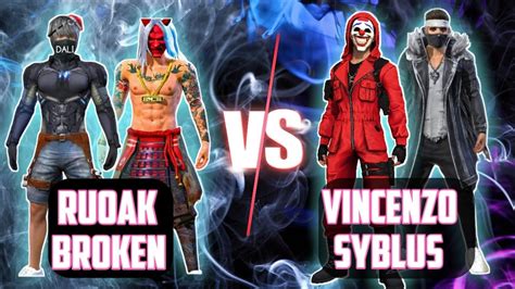 Ruoak Broken Vs Vincenzo Syblus 4 Vs 4 Squad Match Youtube