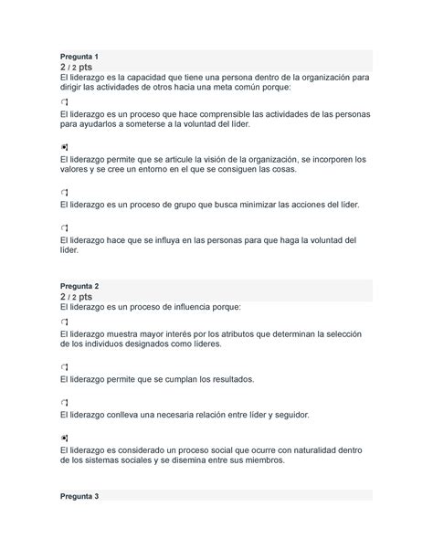 Quiz Escenario 3 Liderazgo Y Pensamiento Estrategico Pregunta 1 2 2