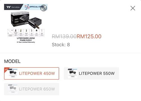 Thermaltake Litepower 450w Psu Computers And Tech Parts And Accessories Computer Parts On Carousell