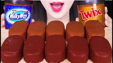 Asmr Twix Milkyway Dark Chocolate Milk Chocolate Ice Cream