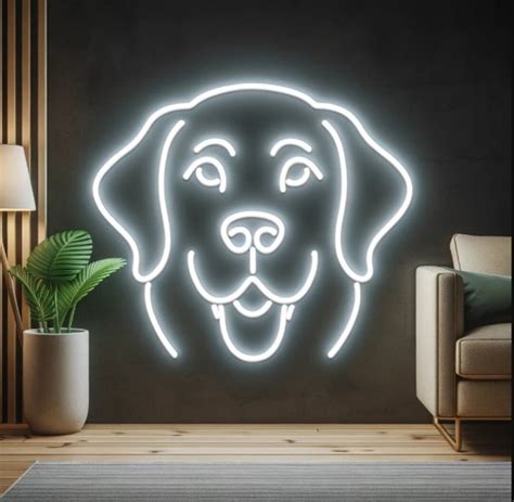 Dog Neon Sign, Retriever Dog Neon Sign, Pet Neon Sign, Home Decor Pet ...