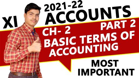 Basic Accounting Terms Part 2 Xi Accountancy 2021 22 Most Important