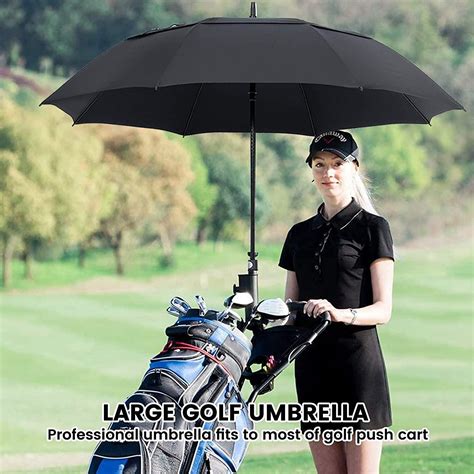 NINEMAX 62 Inch Large Golf Umbrella Windproof Double Canopy Vented