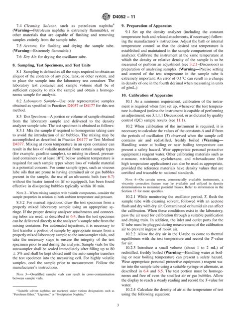 Astm D Standard Test Method For Density Relative Density And