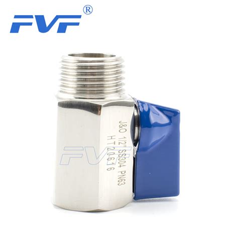 Ss304 Pn63 Npt Bspt Thread Female Male Mini Ball Valve Fvf Industry