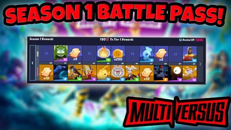 Multiversus Season 1 Battlepass Multiversus Season 1 First Look Youtube