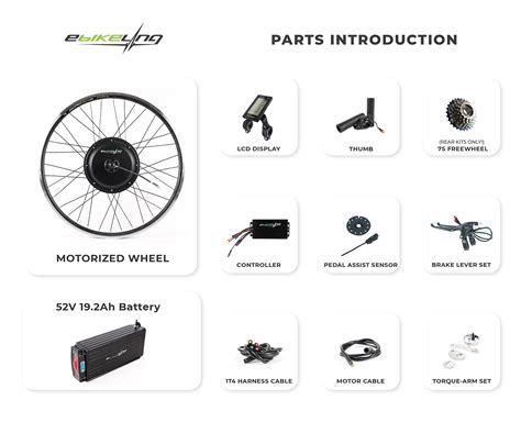 Mua Ebikeling Waterproof Ebike Conversion Kit With Battery Direct Drive Front Or Rear Wheel