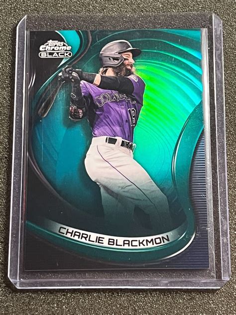 CHARLIE BLACKMON 2022 Topps Chrome Black Green REFRACTOR 99 Colorado