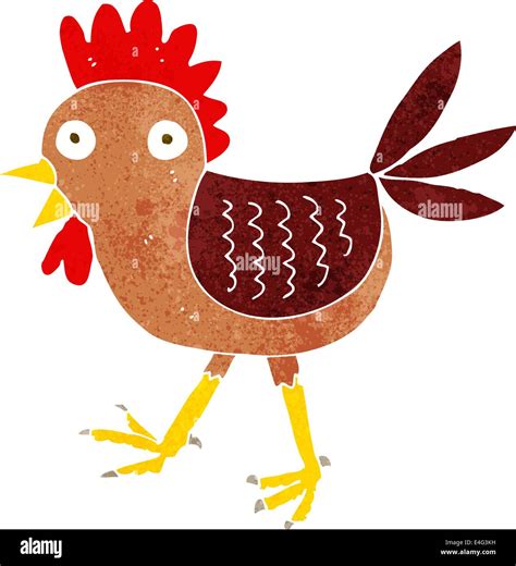 funny cartoon chicken Stock Vector Image & Art - Alamy