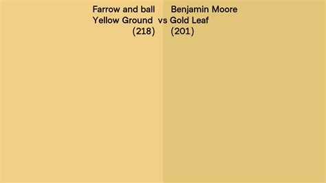 Farrow And Ball Yellow Ground Vs Benjamin Moore Gold Leaf