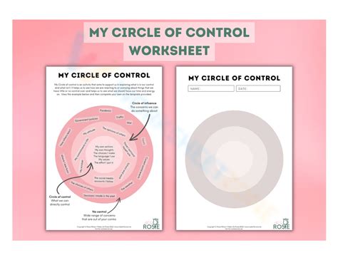 Free Printable Circle Of Control Worksheet Collection