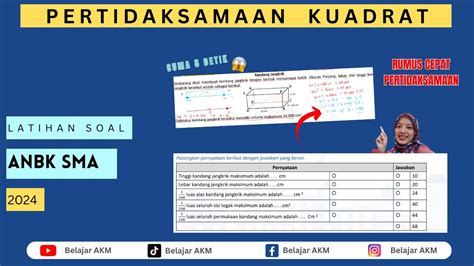 Latihan Soal Anbk Sma Ma Tahun Soal Akm Numerasi Sma Lengkap