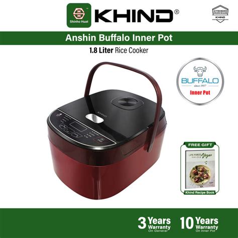 Khind Liter Anshin Buffalo Inner Pot Rice Cooker Rcm Ss Lazada