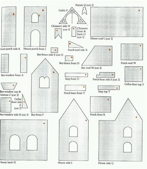 Gingerbread House Template Gingerbread House Patterns Gingerbread