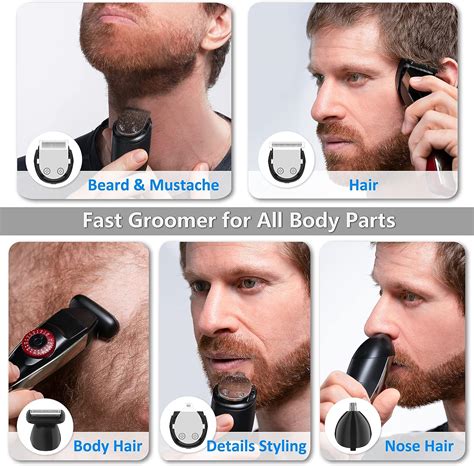 Recortadora De Barba Para Hombres Recortadora De Pelo Kit De Aseo Para