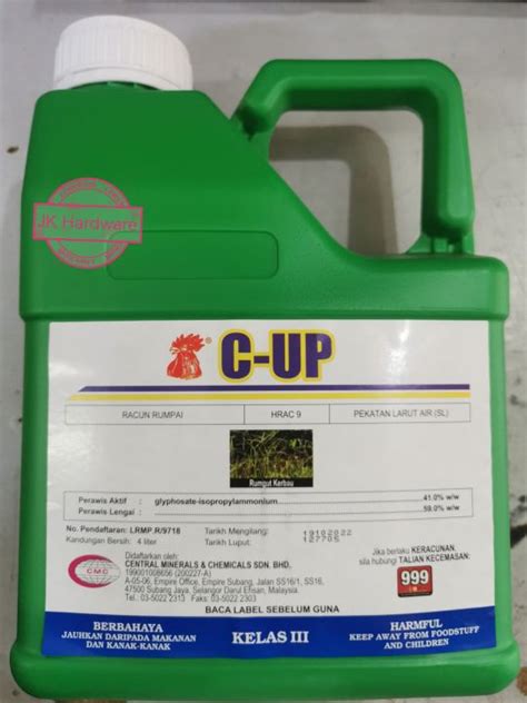 L Glyphosate C Up Herbicide Racun Rumput Original Lazada