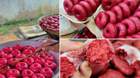 resepi donut red velvet viral mudah disediakan