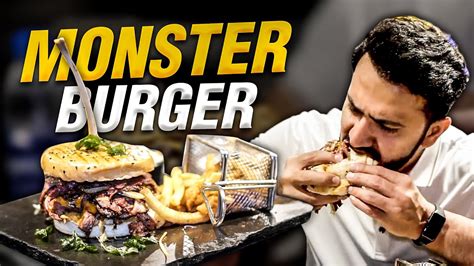 Veal Pastrami Monster Burger In Lahore Continental Food From Hashery