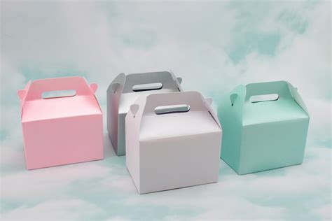 Gable Favor Boxes Set Of Pastel Wedding Bridal Shower Favor Boxes