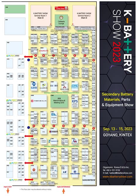 K Battery Show Floorplan