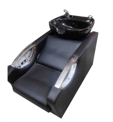 Plain Black Salon Shampoo Chair Synthetic Leather At Rs 10500 In New Delhi