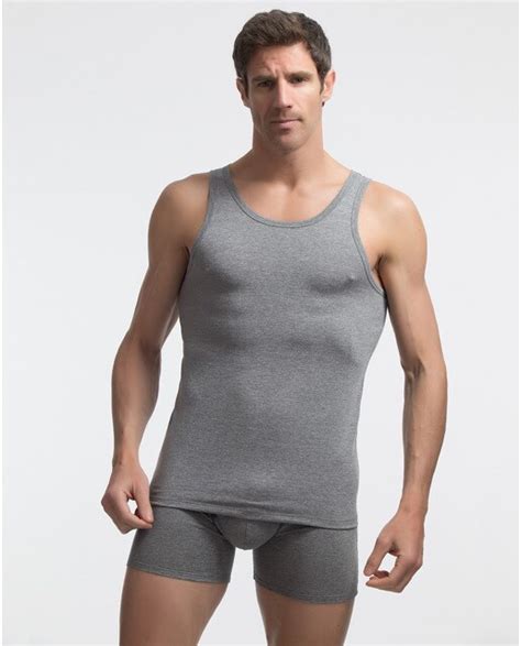 Camiseta Interior De Hombre Gris De Tirantes Con Tecnolog A