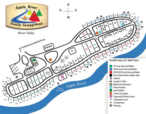 River Valley Campground Map - Apple River Family Campground