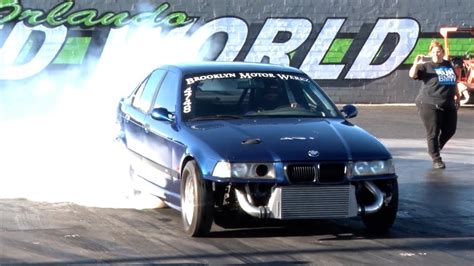 Big Turbo 9 Second Bmw Drag Car Youtube