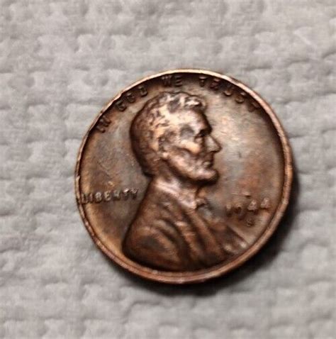 Wheat Penny No Mint Mark One Cent Coin Rim Error L In Liberty