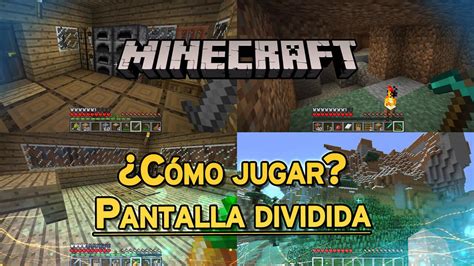 Minecraft Cómo jugar en pantalla dividida PS Xbox Switch